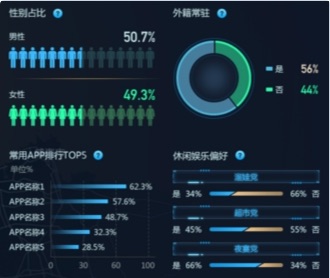 京東數(shù)科開(kāi)發(fā)區(qū)商業(yè)街客流洞察大屏UI設(shè)計(jì)（保密）